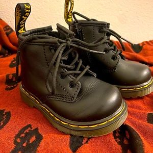 Infant Dr. Martens Leather Lace Up Boots